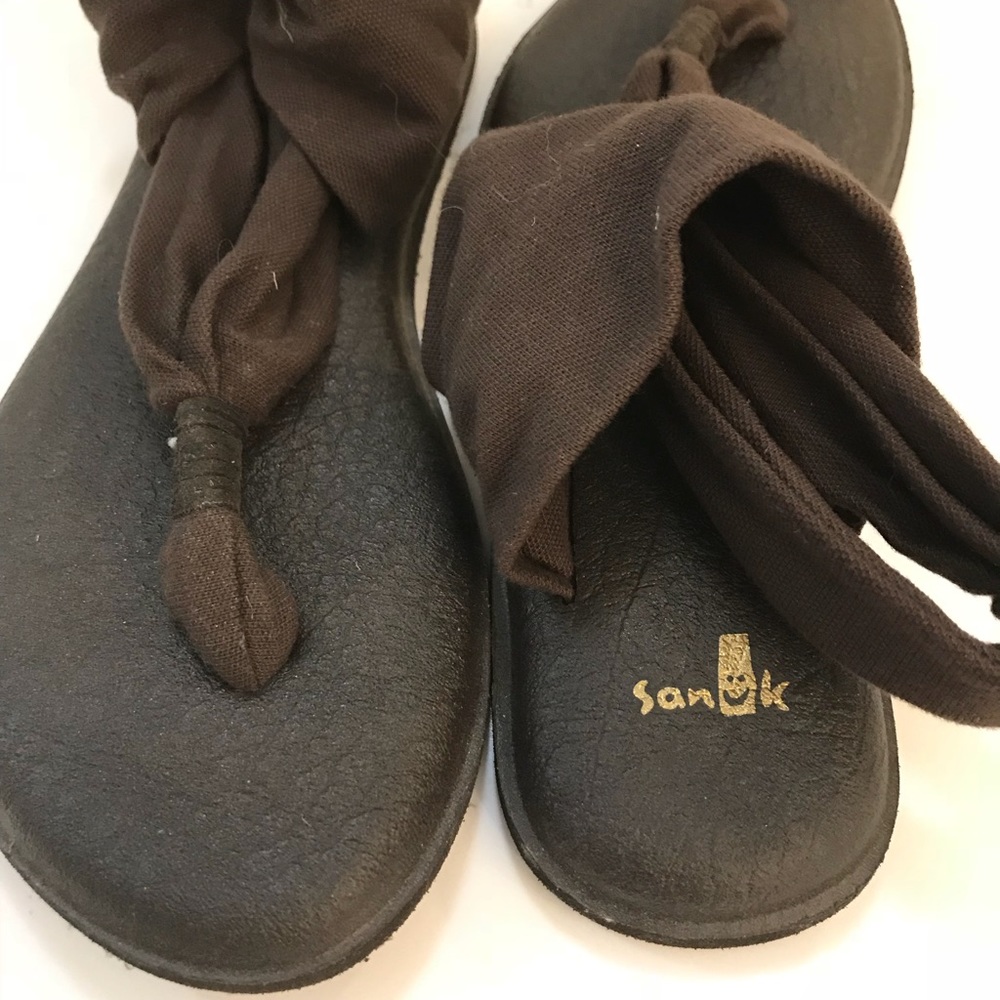 Women’s Sanuk Yoga Sling Sandals - Brown- 5